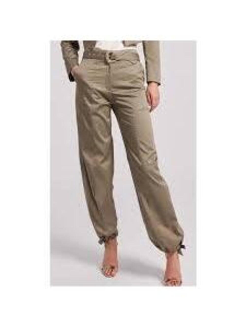 Brandi Olive Gabardine Pants